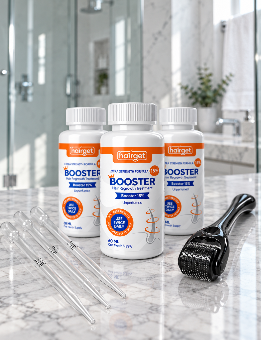 HAIRGET 15% Scalp Care Booster 3-Pack Set
