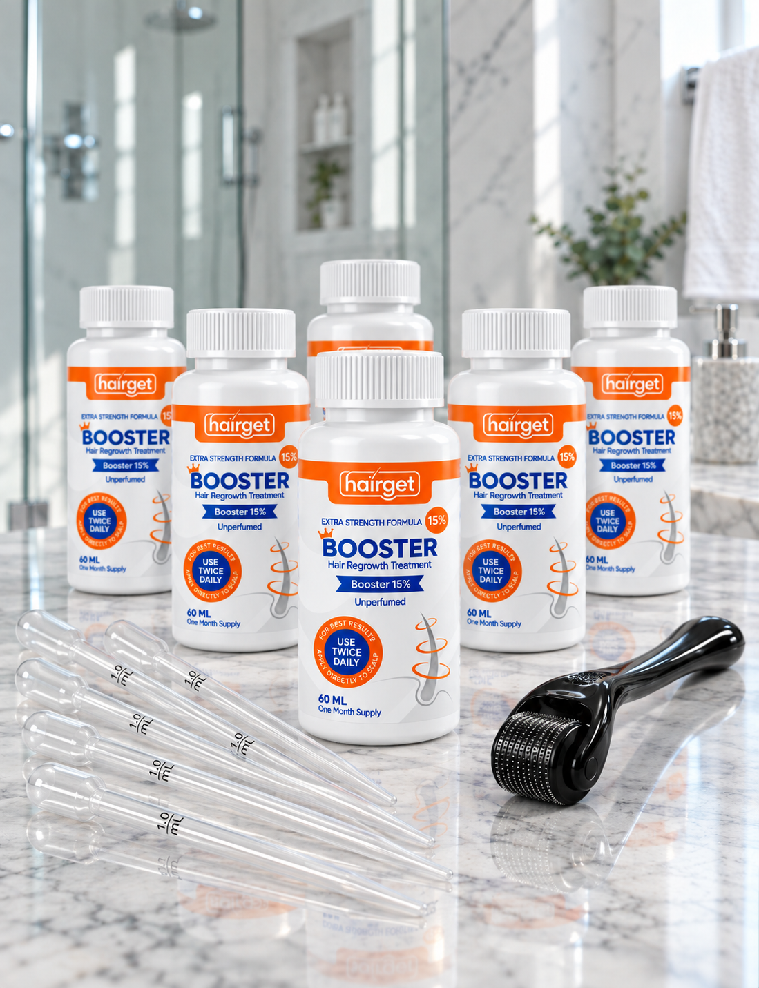 HAIRGET 15% Scalp Care Booster 6-Pack Set